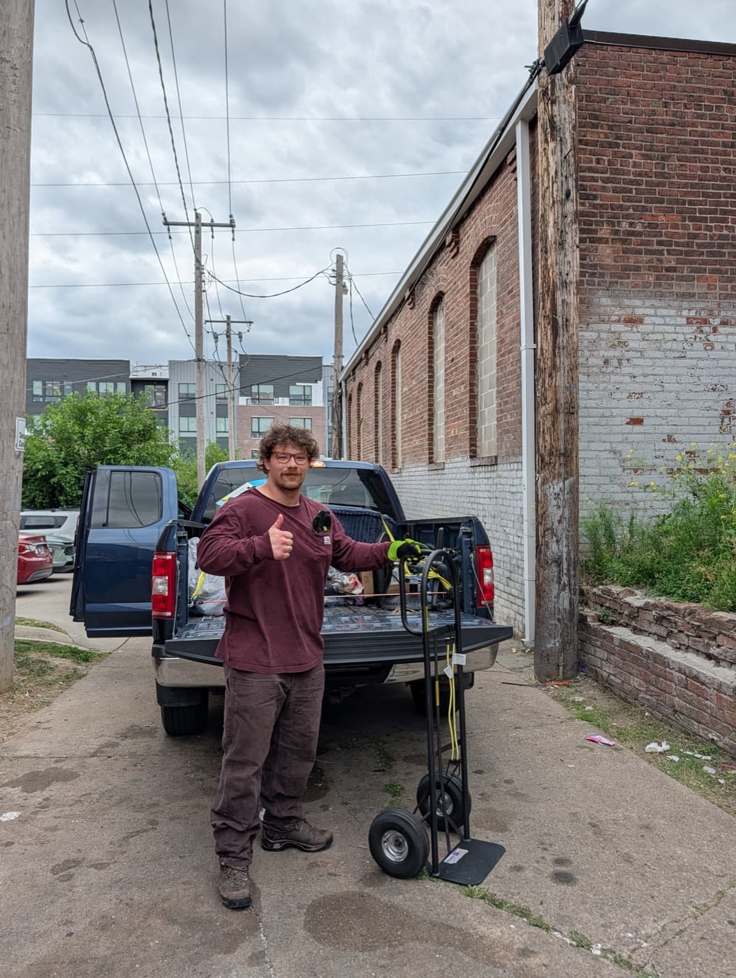 Hampton Kaye-Kuter on the job for Hampton Junk Removal in Omaha